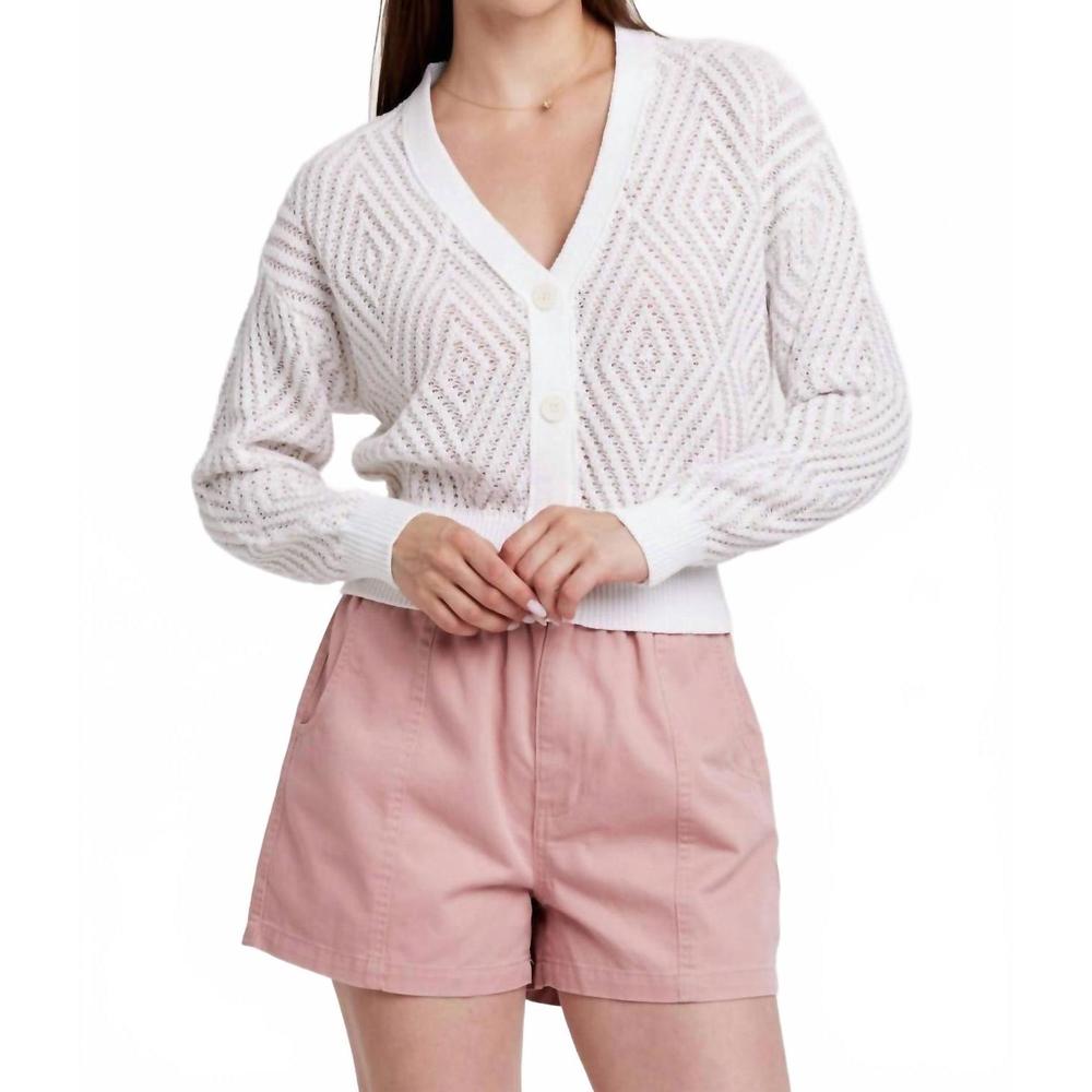 NEW ANOTHER LOVE sana cardigan in white